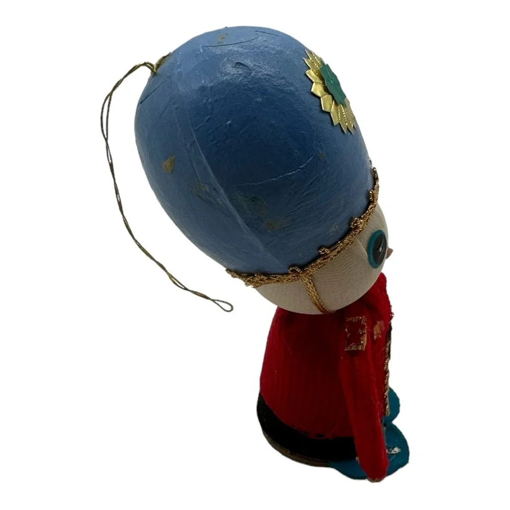 Vintage Toy Soldier Christmas Ornament Nutcracker Japan Putz Cardboard‎ 5